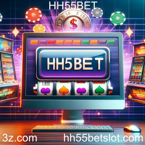 Imagem promocional da HH55BET mostrando a plataforma e suas vantagens